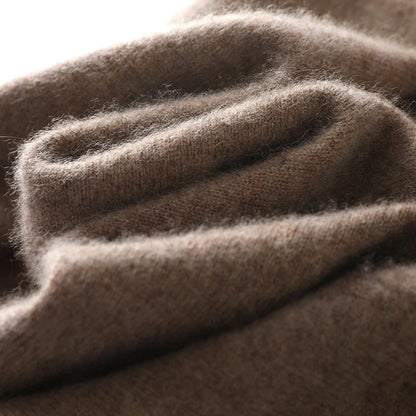 Pullover da donna in maglia, a girocollo, a maniche lunghe, in materiale morbido