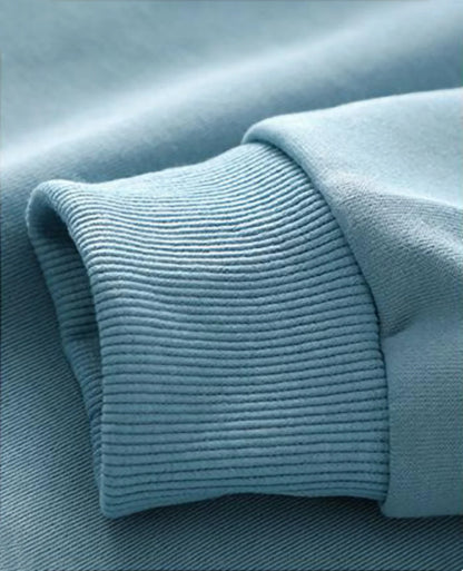 Felpa unisex basic a maniche lunghe, girocollo