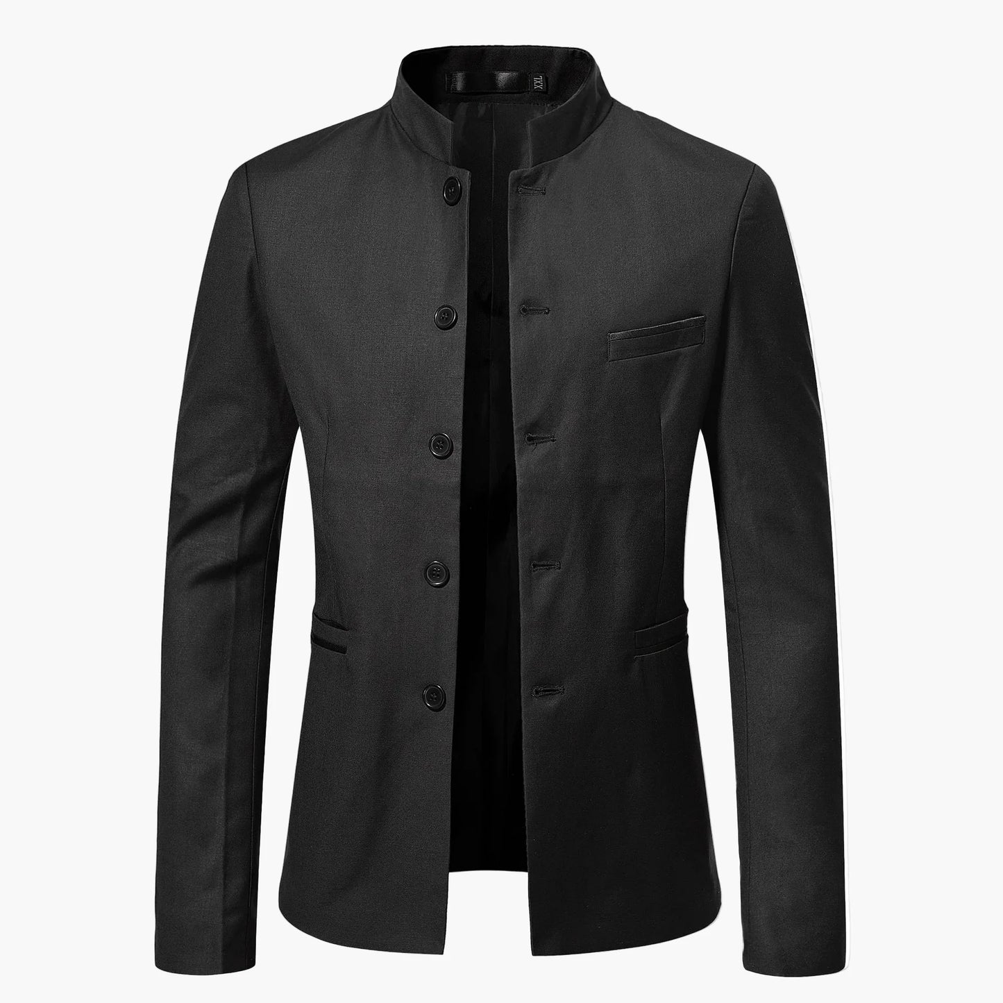 Giacca da uomo con collo alla coreana – Design moderno del blazer per lavoro e occasioni festive