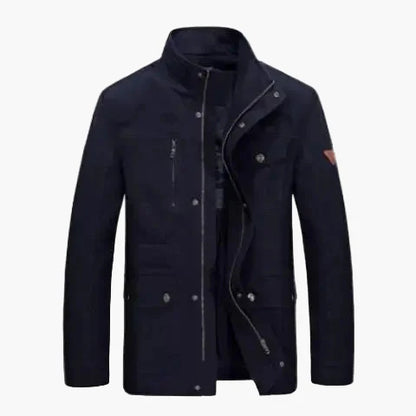 Herren Freizeitjacke mit Stehkragen und Mehrfach-Taschen – Urban Outdoor Stil