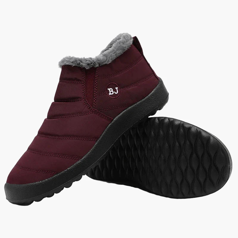 Dames winter enkellaarsjes comfort warm gevoerd outdoor instapschoenen