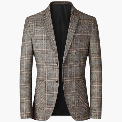 Giacca business da uomo moderna a quadri – Giacca elegante per ufficio e occasioni speciali