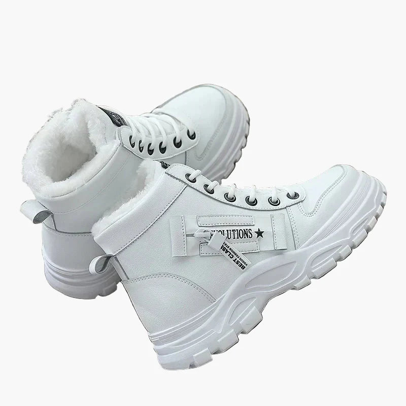 Damskie zimowe sneakersy – Modne buty za kostkę z ociepleniem na co dzień i na zewnątrz