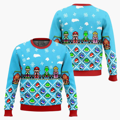 Unisex retro gamer Ugly Christmas Sweater – pixelontwerp geïnspireerd door videogameklassiekers