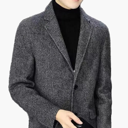 Herre blazer modern business slim fit – Elegant fritids- og kontorlook