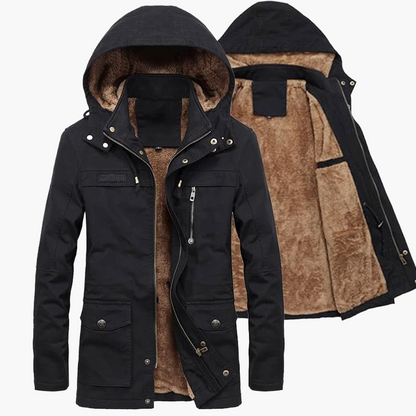 Parka d'hiver à capuche pour hommes – Manteau outdoor à la mode pour les jours froids