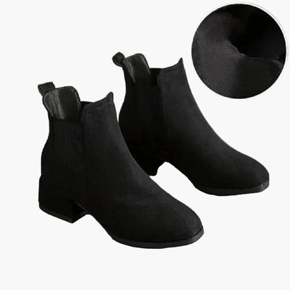 Damen Chelsea Stiefeletten mit Blockabsatz – Modische Alltags-Boots für Herbst und Winter