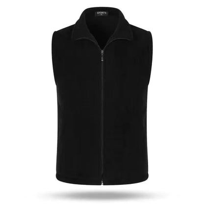 Fleece Weste mit Reißverschluss Stehkragen Damen oder Herren Unisex