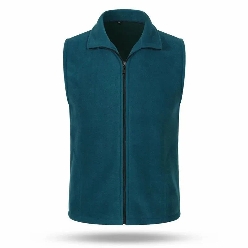 Fleece Weste mit Reißverschluss Stehkragen Damen oder Herren Unisex
