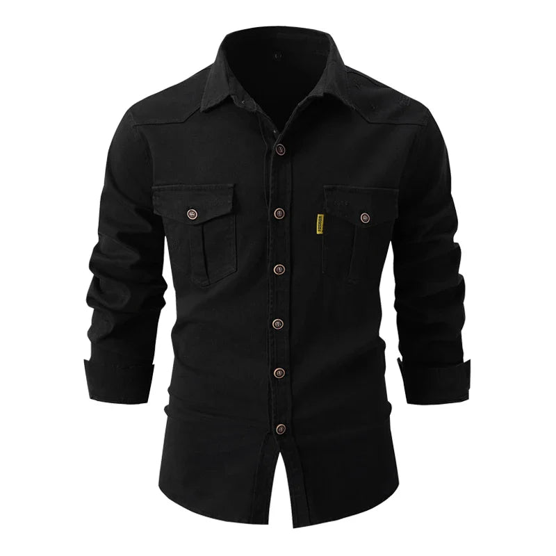 Camicia da uomo a manica lunga casual classica moderna business outdoor