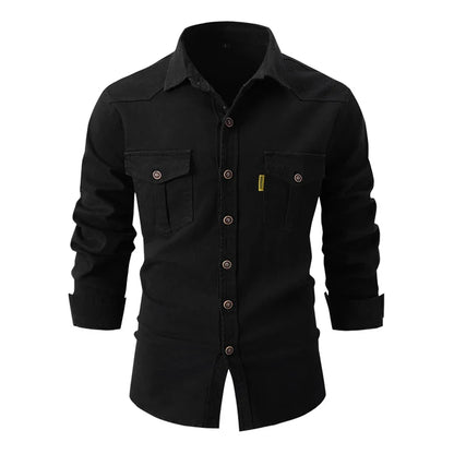 Camicia da uomo a manica lunga casual classica moderna business outdoor