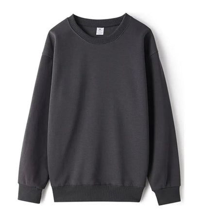 Felpa unisex basic a maniche lunghe, girocollo