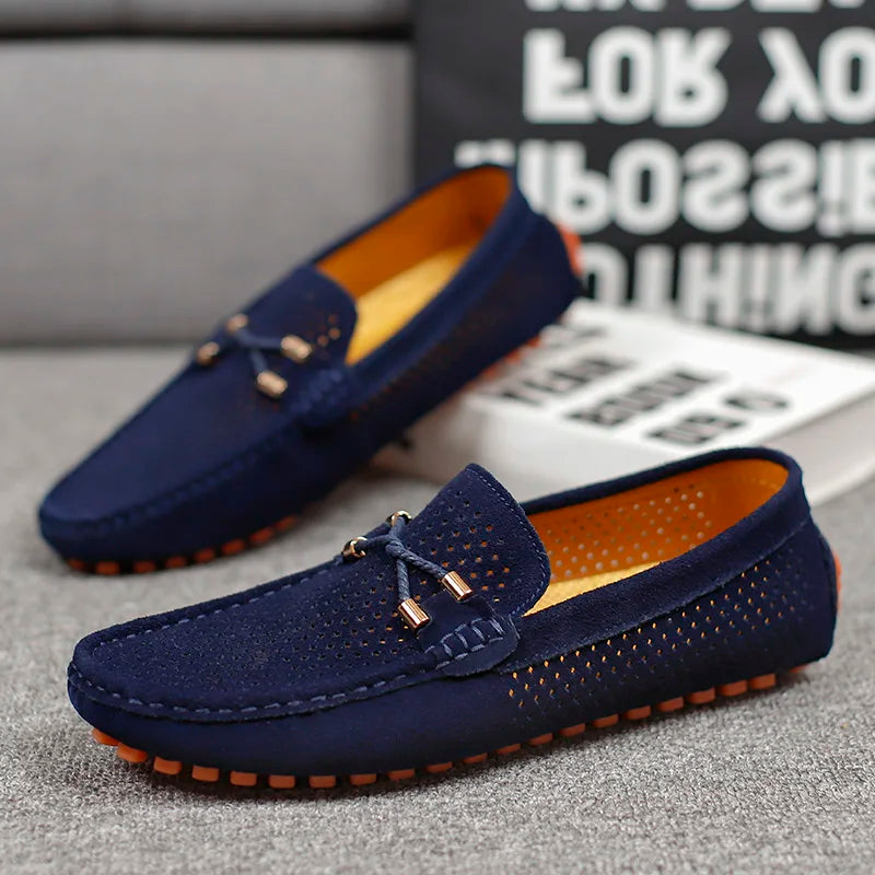 Herre mokkasinsutsko – Elegant fritids- og business loafer, åndbar, stilfuld