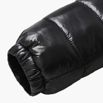 Męska pikowana kurtka zimowa w stylu puchowym plus size, casualowa kurtka outdoor na co dzień i na czas wolny