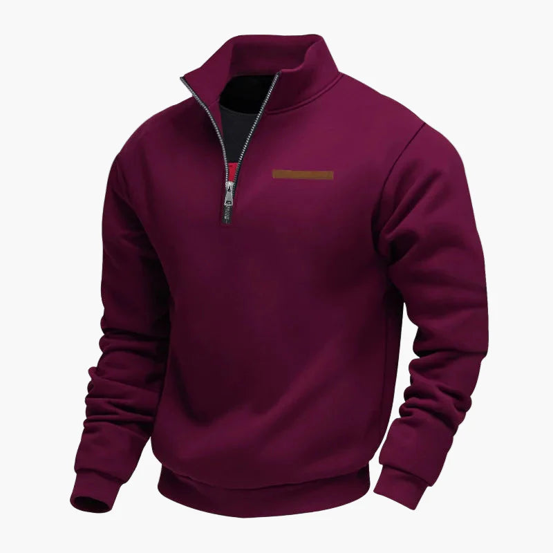 Herren Halber Reißverschluss Pullover – Lässiger Reise-Sweater für Alltag & Freizeit