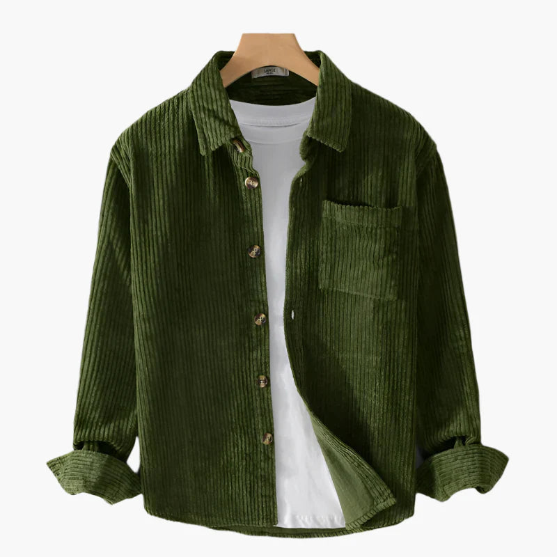 Heren Corduroy Hemd Casual Modern voor Dagelijks Gebruik en Vrije Tijd