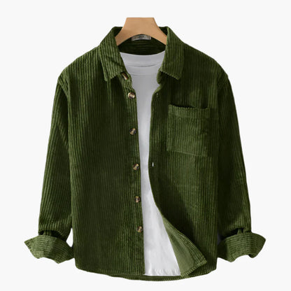 Heren Corduroy Hemd Casual Modern voor Dagelijks Gebruik en Vrije Tijd