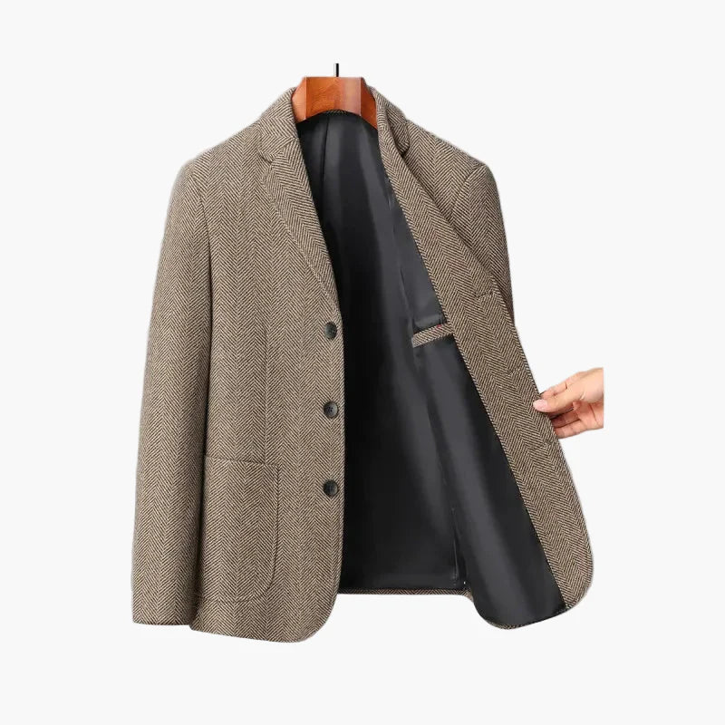 Herren Business Freizeit Sakko Modern Fit – Klassischer Blazer für Büro und Alltag