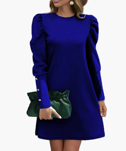 Abito da donna con maniche a sbuffo e look elegante – Perfetto per tutti i giorni e occasioni speciali