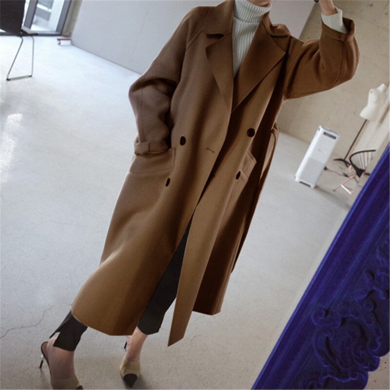 Cappotto lungo elegante da donna – Classico cappotto invernale per outfit raffinati