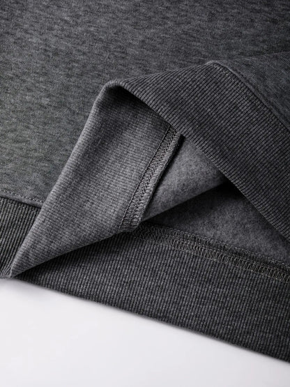 Felpa unisex a maniche lunghe con scollo rotondo e stampa