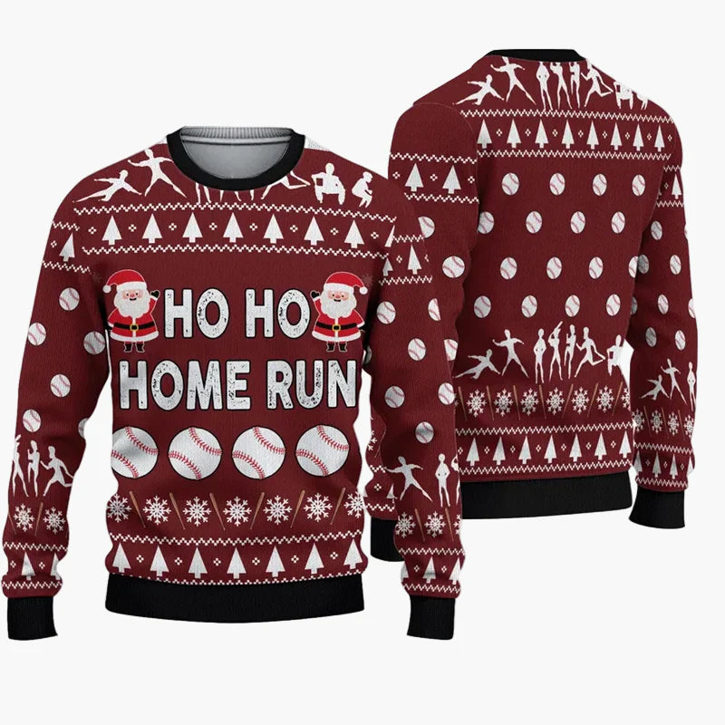 Maglione brutto di Natale da uomo – Divertente maglione da festa con scritta e motivo, ideale per Natale