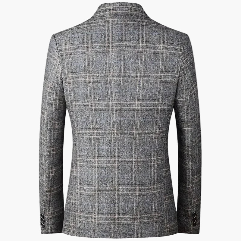Herre Business Casual Ternet Blazer – Moderne stil til kontor og fritid