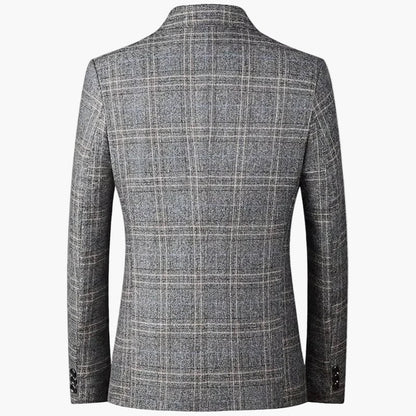 Herre Business Casual Ternet Blazer – Moderne stil til kontor og fritid