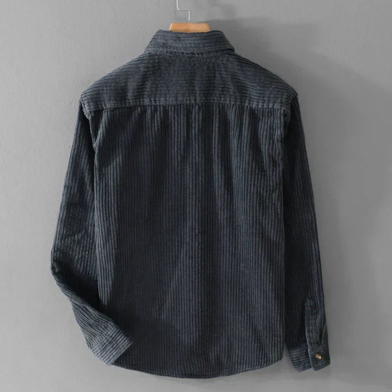 Heren Corduroy Hemd Casual Modern voor Dagelijks Gebruik en Vrije Tijd