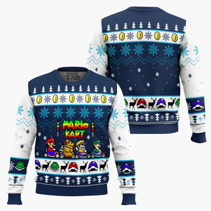 Unisex retro gamer Ugly Christmas Sweater – pixelontwerp geïnspireerd door videogameklassiekers