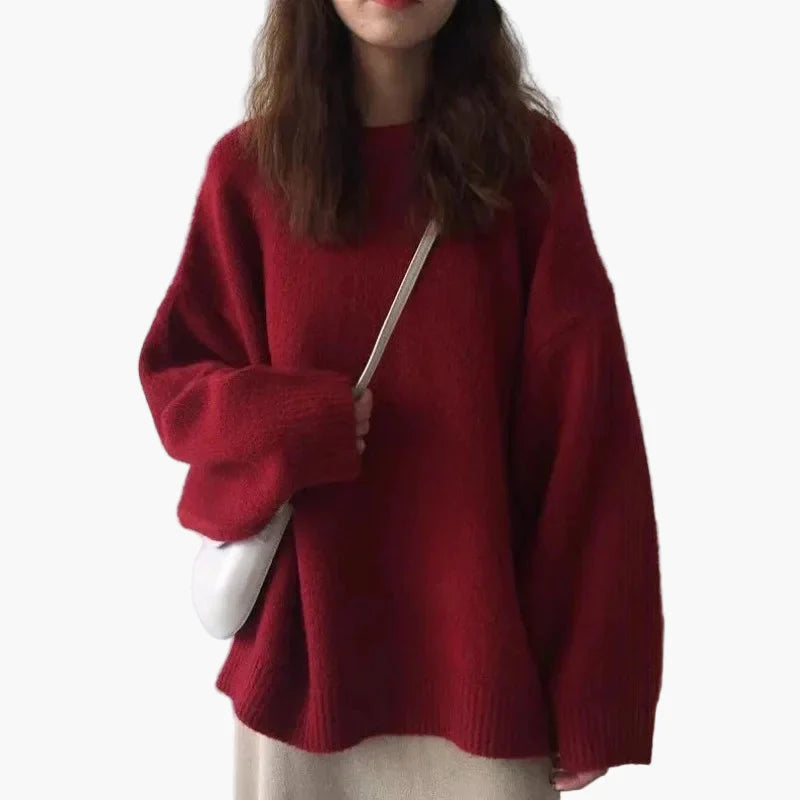 Damski oversize sweter na zimę – casualowy styl i uniwersalny do zestawiania