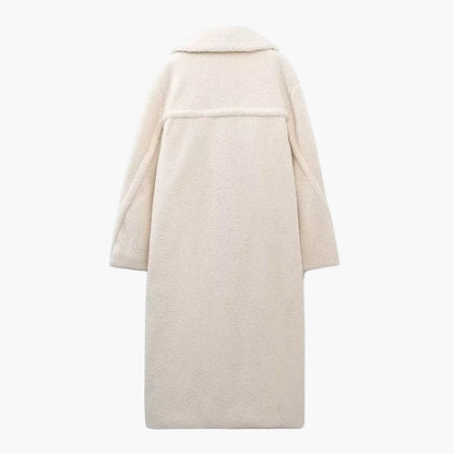 Cappotto Teddy elegante da donna con chiusura a doppio petto – Cappotto invernale raffinato per tutti i giorni e tempo libero