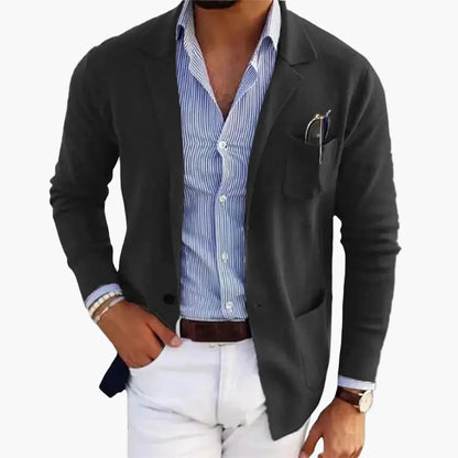 Giacca da uomo moderna monopetto business casual – Blazer per ufficio e tutti i giorni