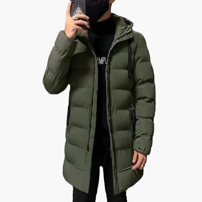 Herre Steppet Frakke Vintermode – Moderne, varm outdoor-frakke til hverdag og fritid