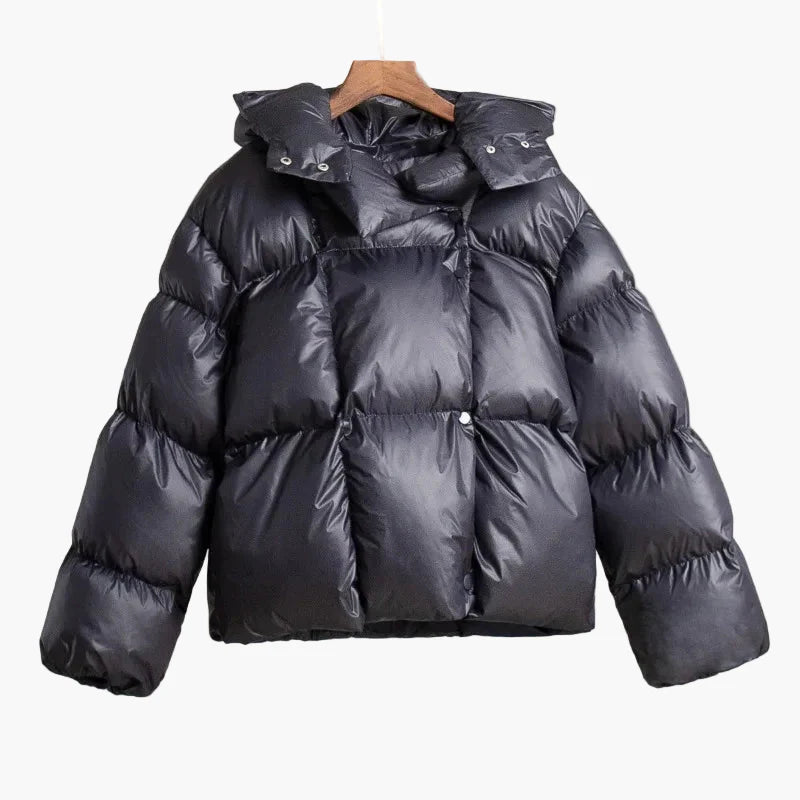 Giacca invernale imbottita oversize da donna calda stile urbano