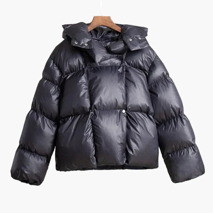 Giacca invernale imbottita oversize da donna calda stile urbano
