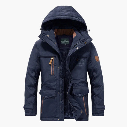 Parka d'hiver outdoor pour homme avec capuche – Veste de loisirs chaude et doublée pour les jours froids