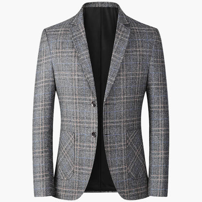 Giacca business da uomo moderna a quadri – Giacca elegante per ufficio e occasioni speciali