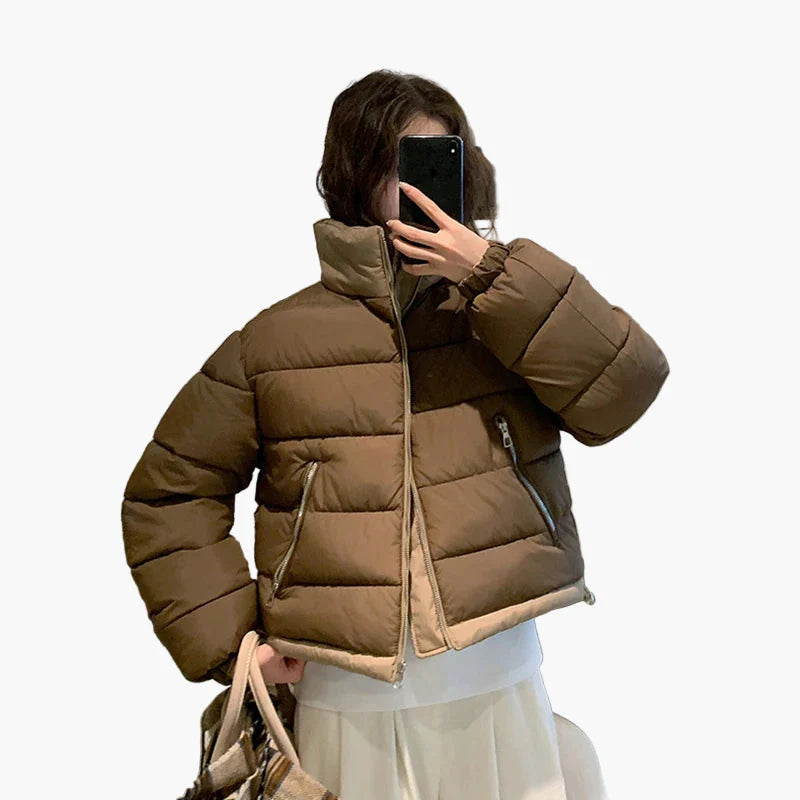 Giacca imbottita da donna in stile streetwear casual – perfetta per tutti i giorni e tempo libero
