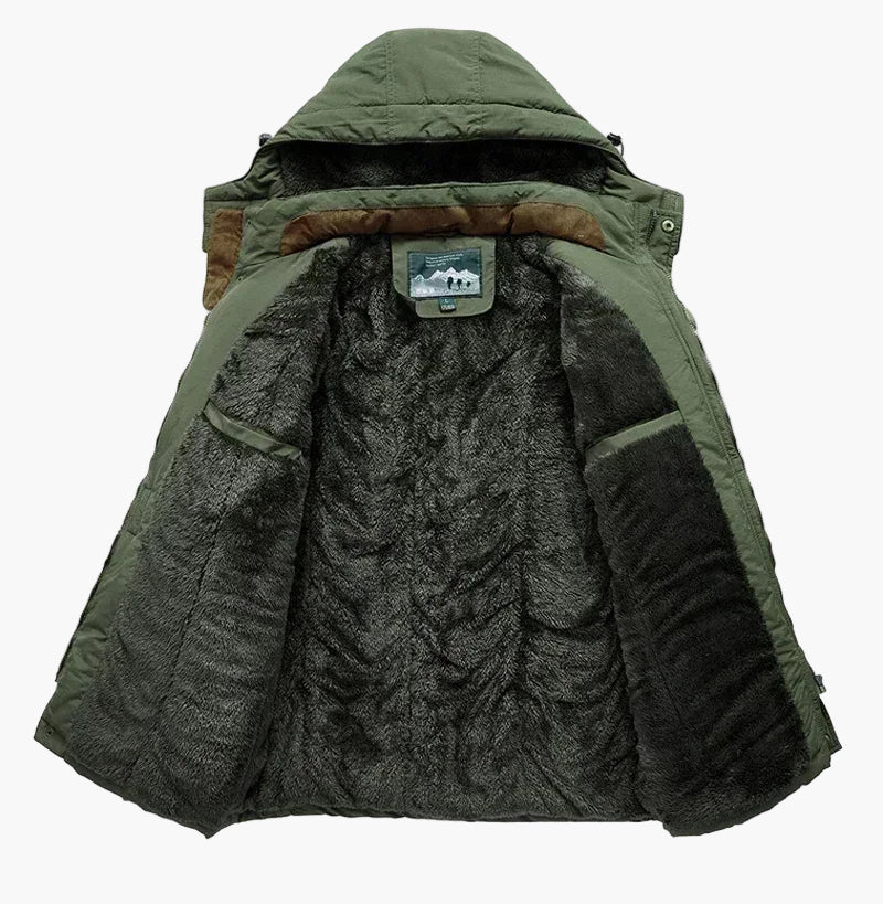 Heren outdoor winterjas met capuchon – Lekkere parka voor koude dagen, winddicht en warm