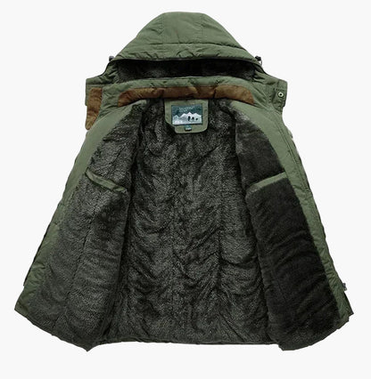 Heren outdoor winterjas met capuchon – Lekkere parka voor koude dagen, winddicht en warm