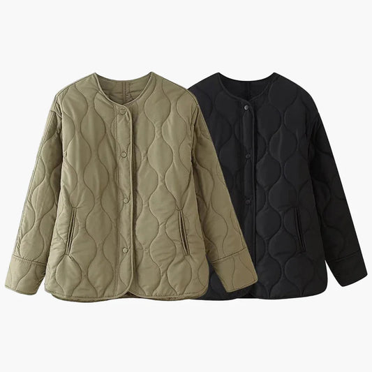Dames gewatteerde jas overgangsjas casual stijl – Perfect voor dagelijks gebruik en outdoor