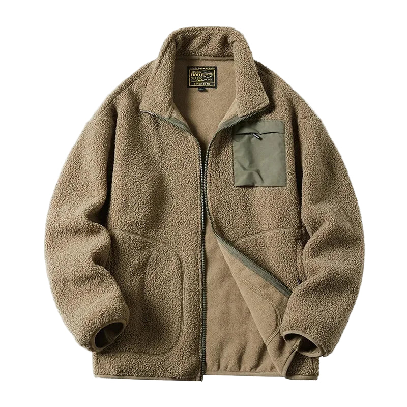 Herre Fleecejakke Moderne Unisex Fritid Outdoor med brystlomme
