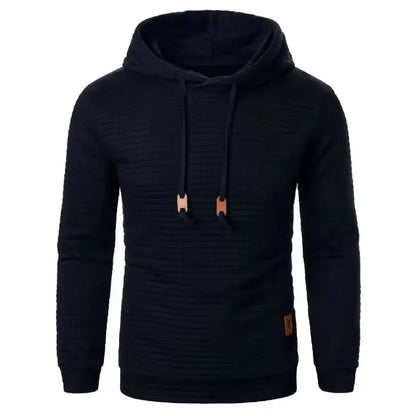 Herren Kapuzenpullover Strick-Optik Strukturmuster