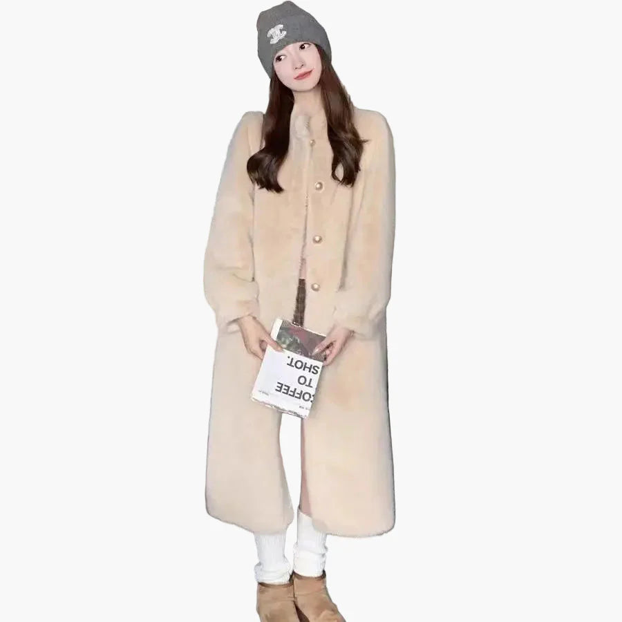 Damen Eleganter Wintermantel mit Knopfleiste – Stilvoller Alltag & Ausgeh-Look