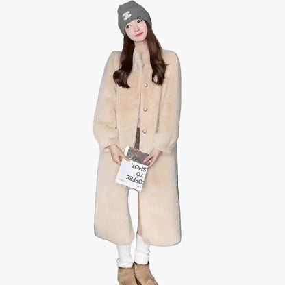 Damen Eleganter Wintermantel mit Knopfleiste – Stilvoller Alltag & Ausgeh-Look