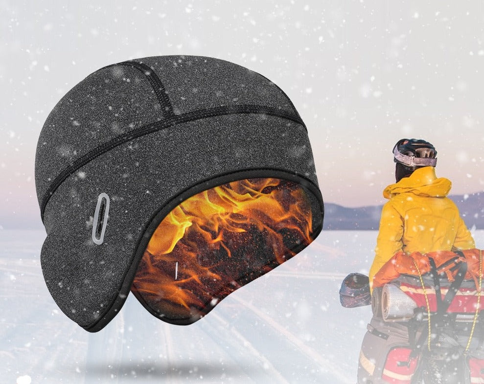 Wintermuts voor onder de helm van elastische stof