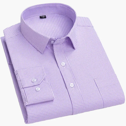 Camicia da uomo business con sottili righe – Elegante camicia casual e da ufficio