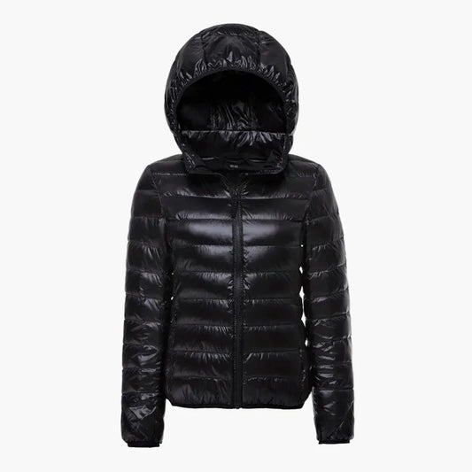 Dames gewatteerd jack met capuchon – Modieuze overgangsjack voor dagelijks & outdoor