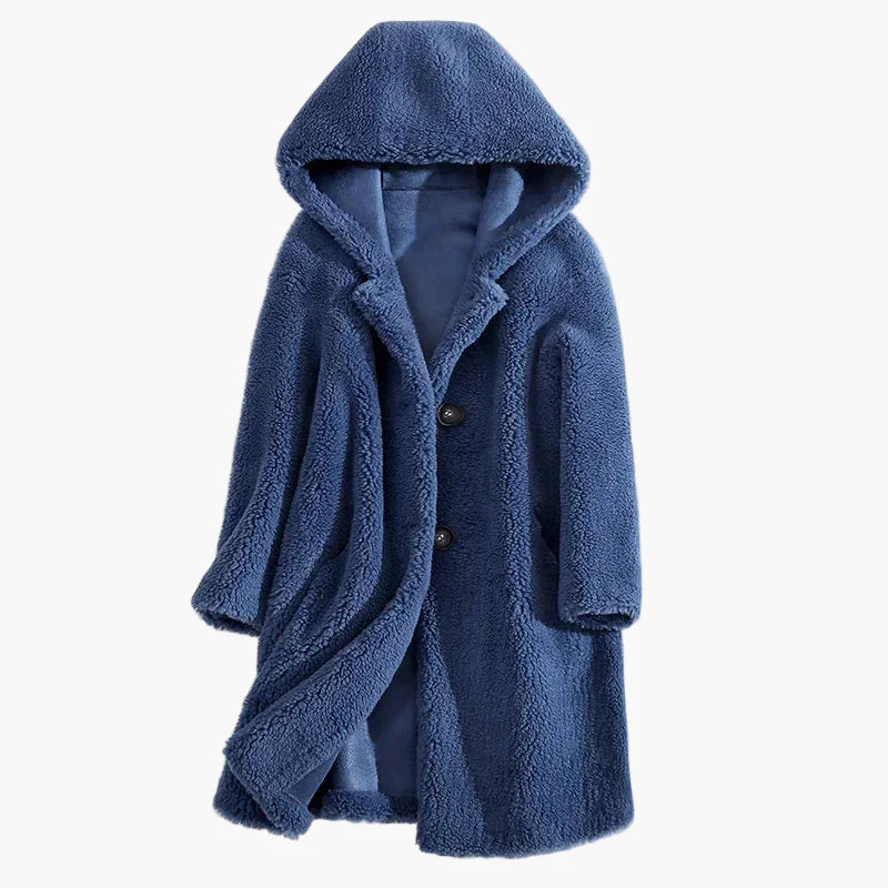 Damen Kapuzenmantel Teddyfell Stil – Warmer Winter Alltagsmantel